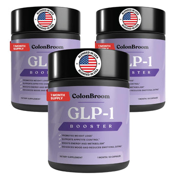 ColonBroom GLP-1 Weight Management Supplement for Women & Men - GLP1 Supports Gut Health, Metabolic Wellness & Appetite Regulation - Vegan, Gluten-Free Diet Capsules | 180 Count (New Formula) ColonBroomAu supplements