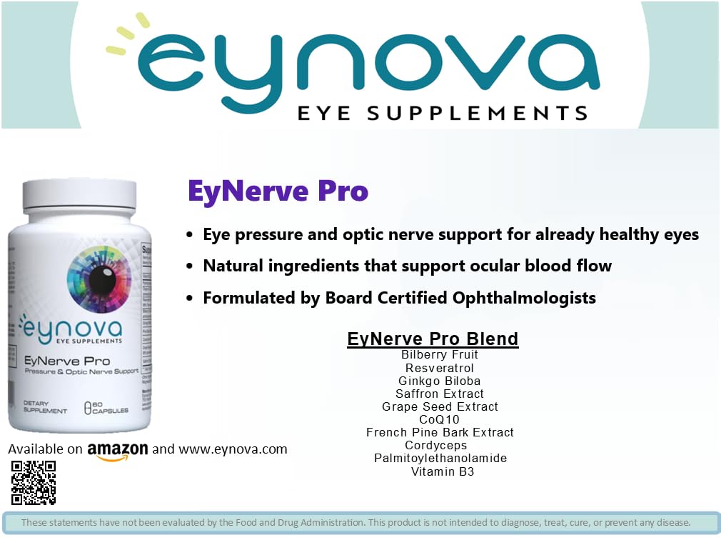 Eynova Eye Supplements - EyNerve Pro - Pressure and Optic Nerve Support Eynova Eye SupplementsAu supplements