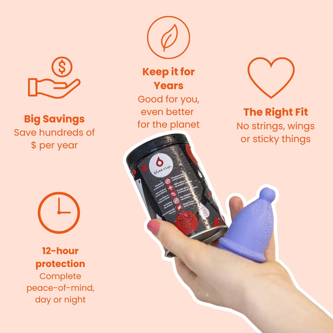 Bfree Menstrual Cup - Reusable Period Cup Leak-Free Eco-Friendly Tampon/Pad Alternative Bfree CupAu supplements