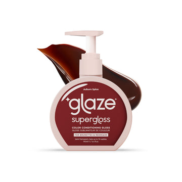 Glaze Color Conditioning Gloss - Tinted Moisturizer for Brown or Red Hair, Boosts Color and Shine, Repairs Damage - Auburn Spice, 6.4 oz glazeAu supplements