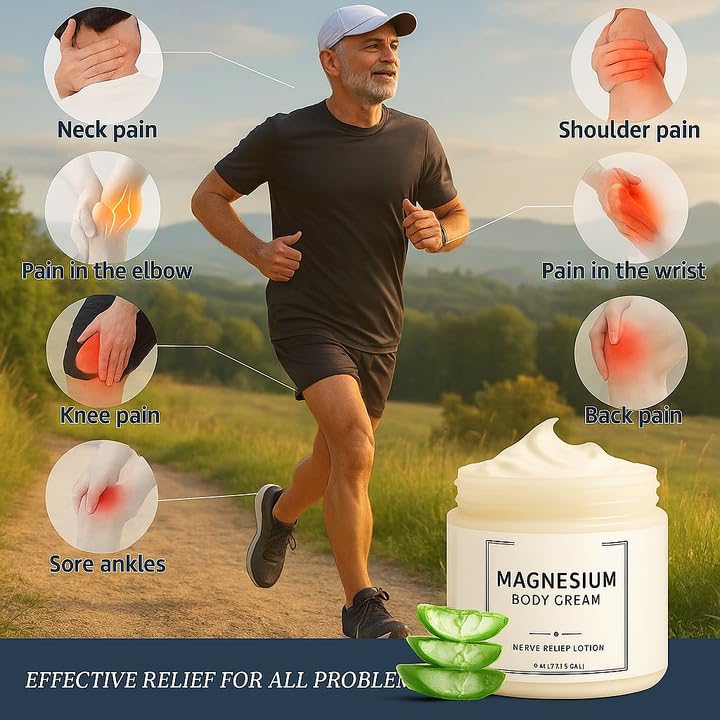 Neuropathy Cream | Nerve Relief Lotion for Feet, Legs & Hands | Magnesium Chloride with Aloe Vera Extract | Non-Greasy Formula for Day & Night Use | Thoughtful Gift for Mama, Dad, Men & Women (1) DFTLUUEAu supplements