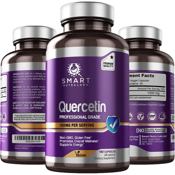 SMART NUTRA LABS Quercetin 1000mg- 180 Vegan Capsules SMART NUTRA LABSAu supplements