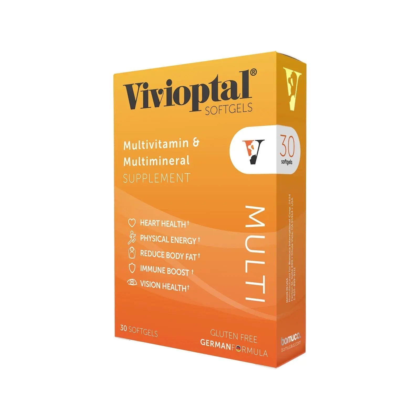 Vivioptal Multi, 30 Softgels, Multivitamin & Multimineral, Gluten Free, German Formula Vivioptal VitaminsAu supplements