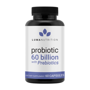 Luma Nutrition Probiotics 60 Billion CFU with Prebiotics - Probiotics for Women and Men - Formulated for Digestive Enzyme Health - Vegan & Gluten-Free - 60 Capsules Luma NutritionAu supplements