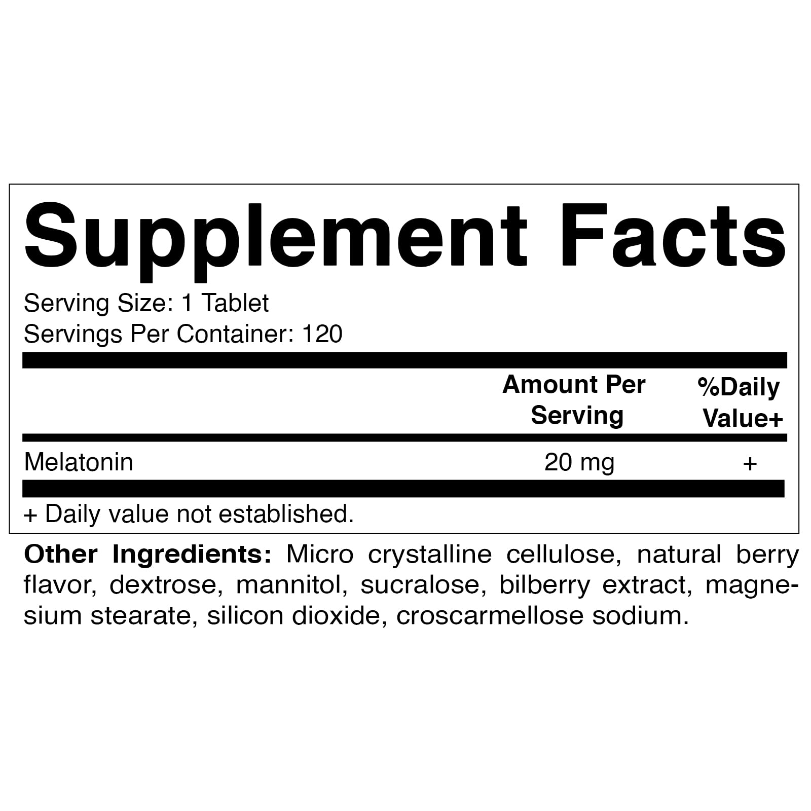 Vitamatic Melatonin 20mg Tablets | Vegetarian, Non-GMO, 6 pack VitamaticAu supplements