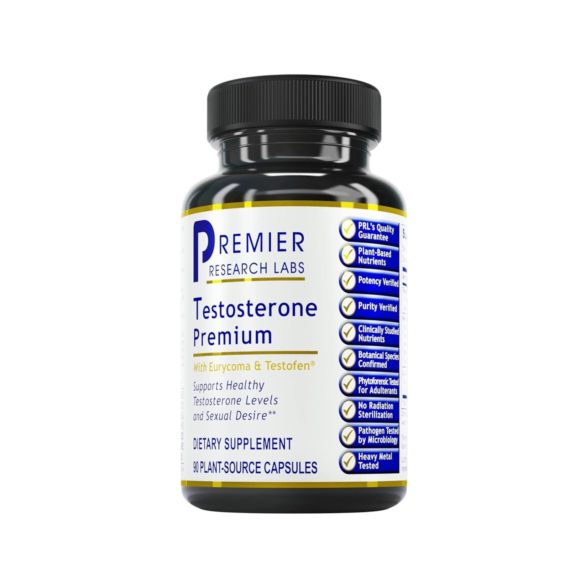 Premier Research Labs Testosterone Premium - Testosterone Supplement for Men, All Natural Testosterone Complex, Premier Labs Testosterone Support, Fenugreek, Cordyceps & Maca - 90 Vegetarian Capsules Premier Research LabsAu supplements
