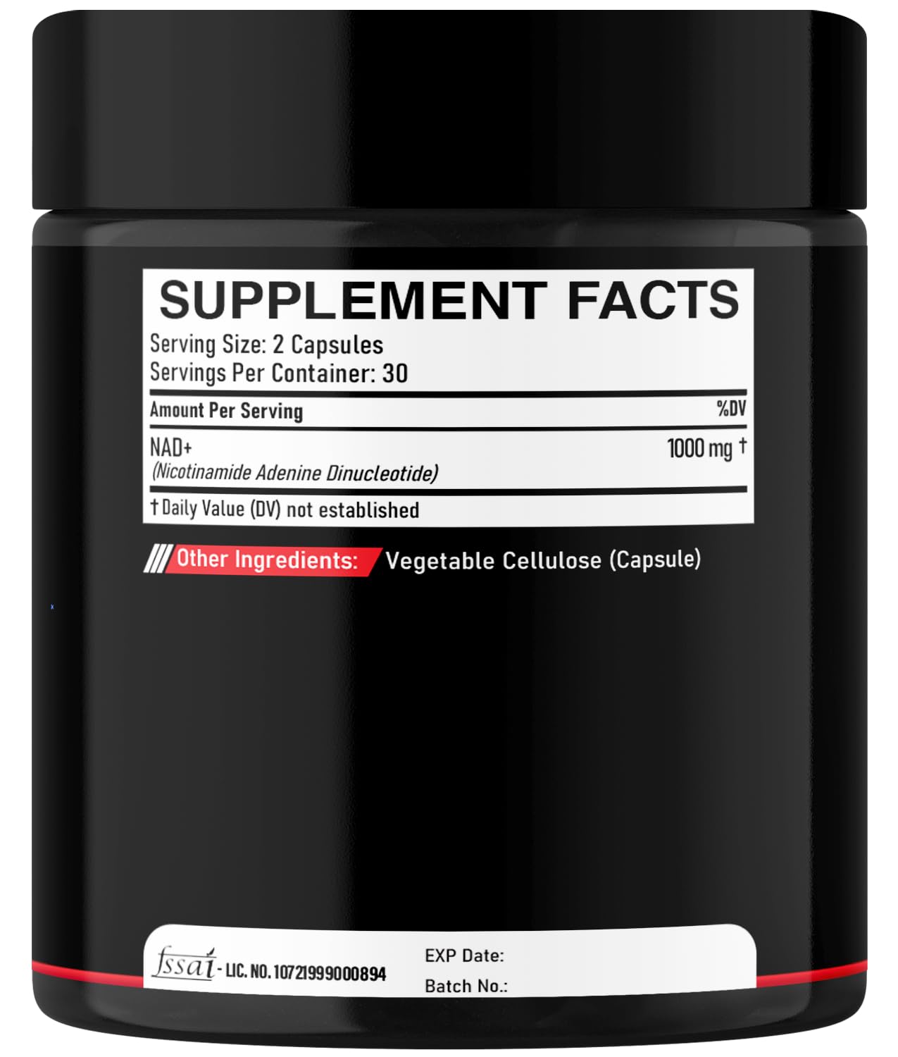 DEDICAD NAD Supplement 1000 mg - Pure NAD Supplement - Energy and DNA Repair, Aging Defense, Brain Function - 60 Capsules DEDICADAu supplements