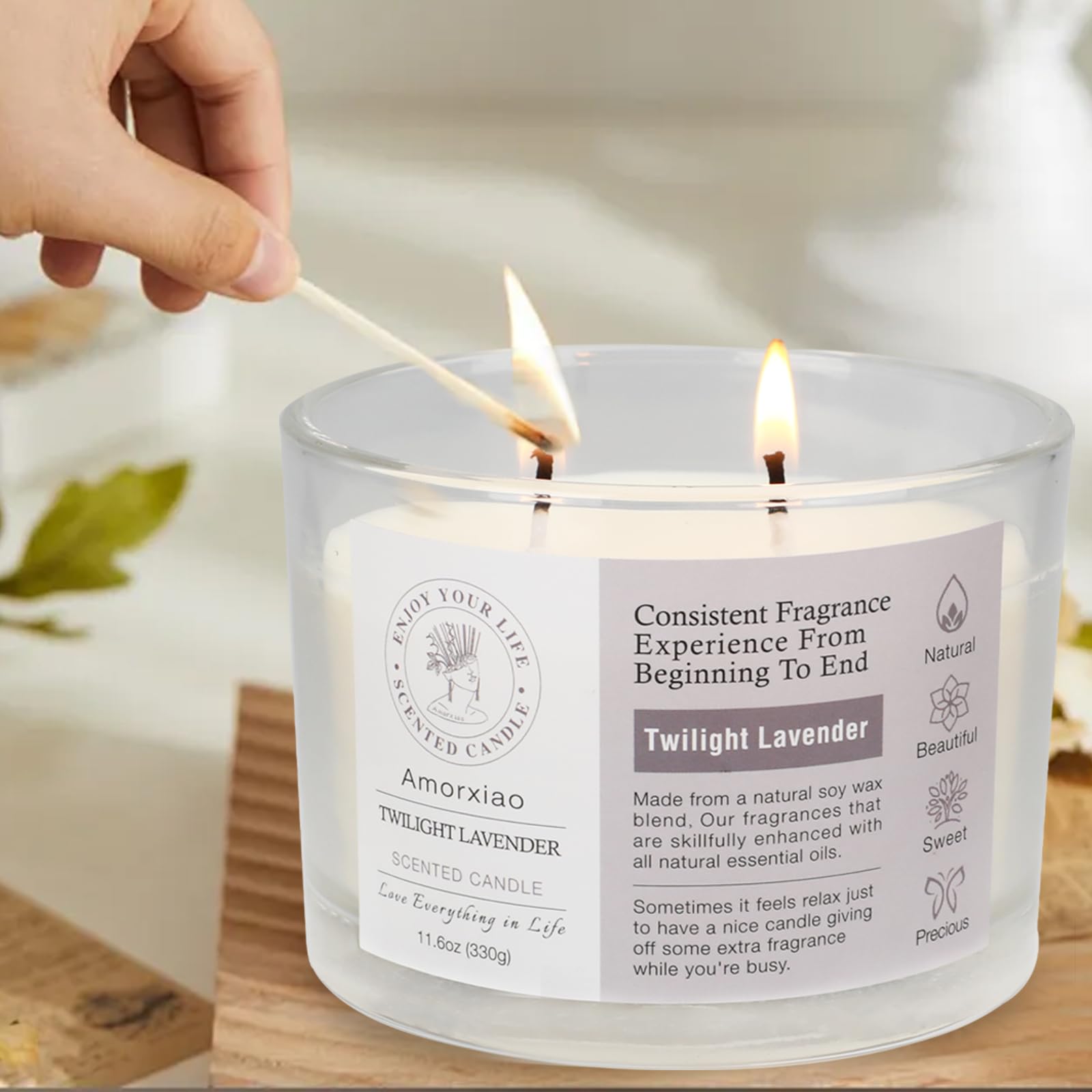 3 Pack Candles for Home Scented, 34.8 oz 240 Hour Long Lasting Candles Set, Grapefruit &Lavender ROSIANSAu supplements