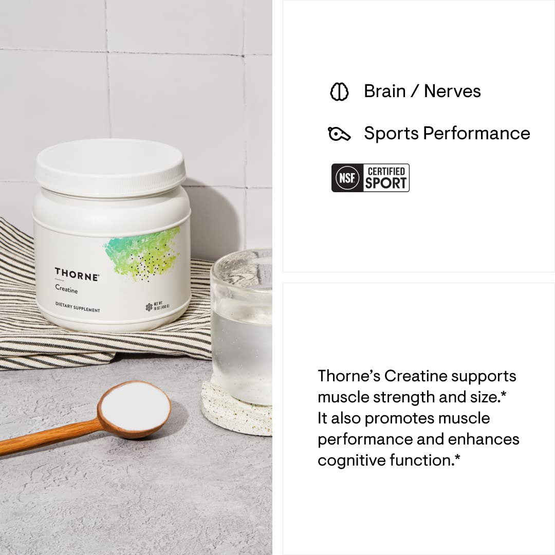 THORNE Creatine - Creatine Monohydrate, Amino Acid Powder - Support Muscles THORNEUS supplements