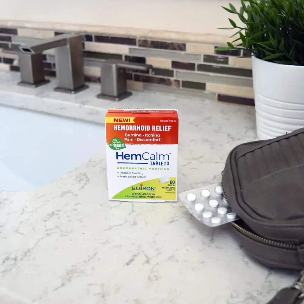 Boiron HemCalm Tablets for Hemorrhoid Relief of Pain, Itching, Swelling or Discomfort - 60 Count BoironAu supplements