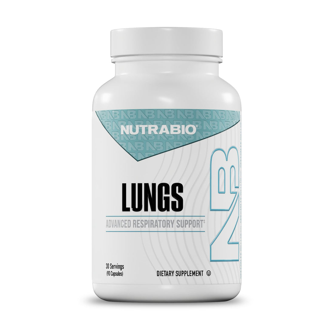 NutraBio Lungs Supplement - Blend of Immuno-LP20 and Natural Extracts to Help Support Respiratory & Immune Health - 90 Capsules NutraBioAu supplements