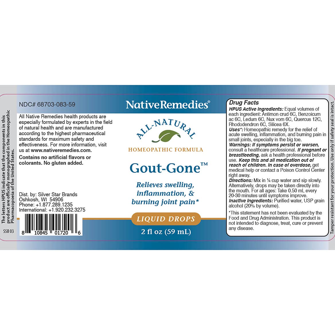 Native Remedies Gout-Gone 2 Pack Native RemediesAu supplements
