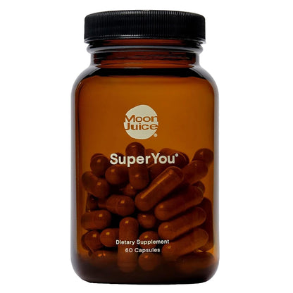 Moon Juice SuperYou Ashwagandha Supplements with Rhodiola, Shatavari & Amla - Cortisol Reducer for Energy, Mood, Focus and Stress Support, Vegan, Non-GMO & 100% Traceable, 60 Capsules, 30 Servings Moon JuiceUS supplements