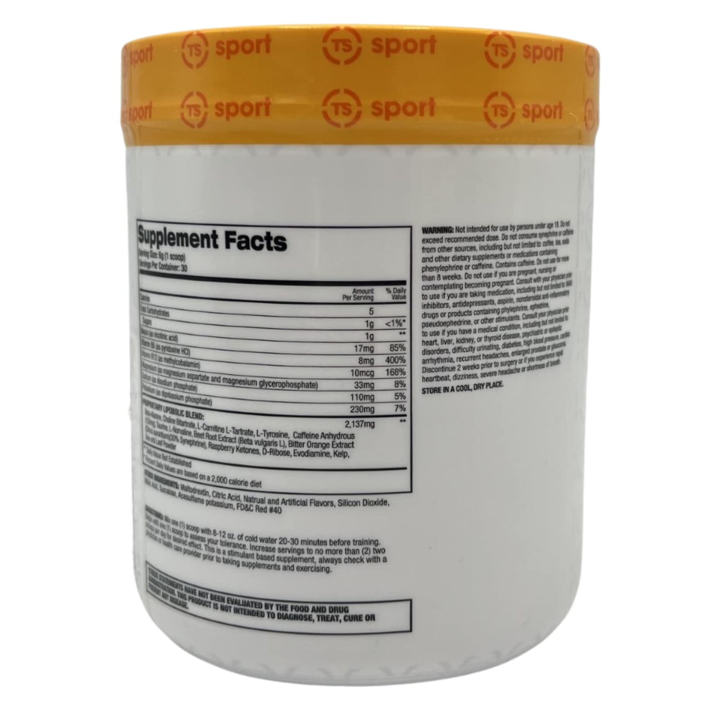Top Secret Nutrition Cardio Igniter Pre-Workout Supplement with Beta-Alanine, L-Carnitine Top Secret NutritionUS supplements