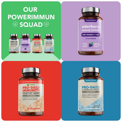 Vitamin Bounty Pro-50 Probiotics Supplement- 13 Probiotic Strains, Gut Health Vitamin BountyUS supplements