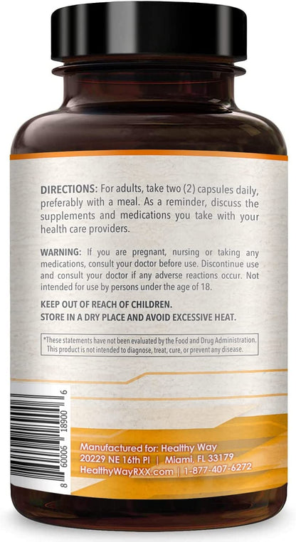 Healthy Way CoQ10 400mg 200 Capsules Non-GMO HealthyWayRxUS supplements