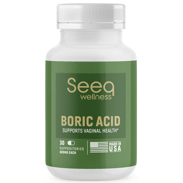 Seeq Wellness Boric Acid Vaginal Suppositories - Helps Support Odor Control and Balance Vaginal PH Seeq WellnessAu supplements
