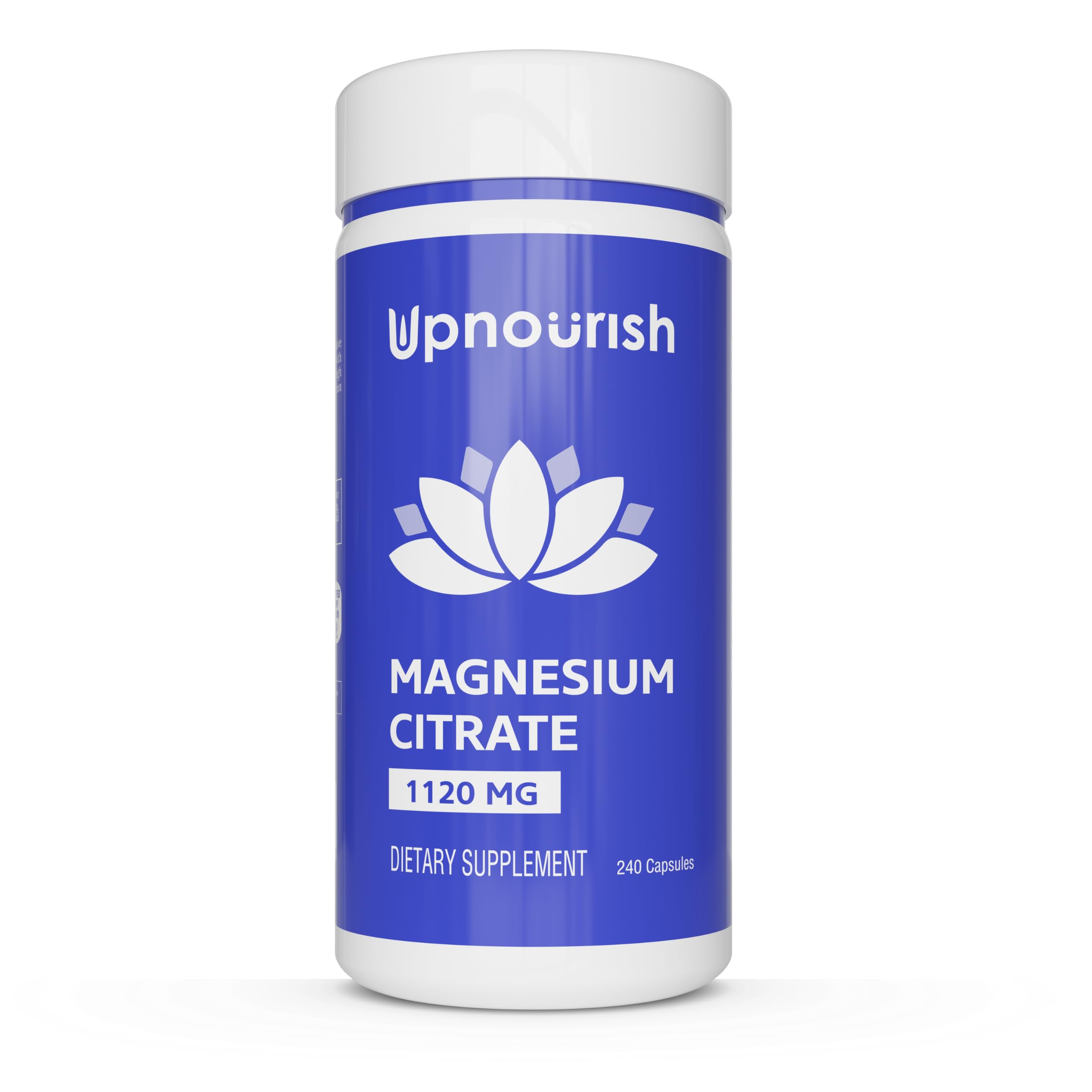 UpNourish Pure Magnesium Citrate (Citrato de Magnesio) 1120mg, 240 Capsules UpNourishAu supplements