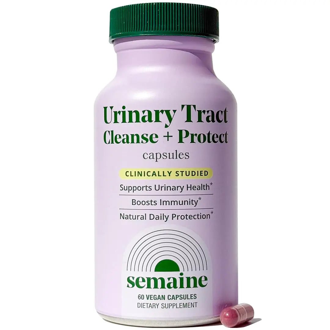 Semaine Urinary Tract Cleanse & Protect – 60 ct, Bladder Support Supplement for Women, Flushes Urinary Tract. Combines Cranberry Proanthocyanidins with Hibiscus SemaineAu supplements