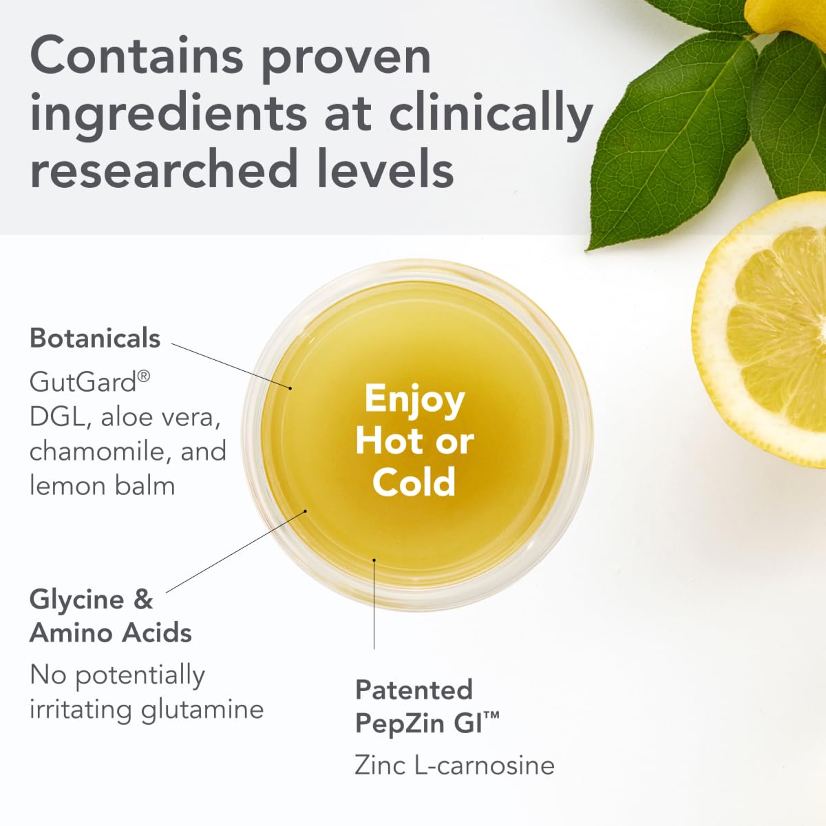 Bio-Botanical Research Biocidin Drink Mix - GI InnerCalm - Support Digestive Health, GI Detox, Healthy Mood & Sense of Relaxation - Soothing Formula with Glycine & No Glutamine (30 Stick Packs) Bio-Botanical ResearchUS supplements