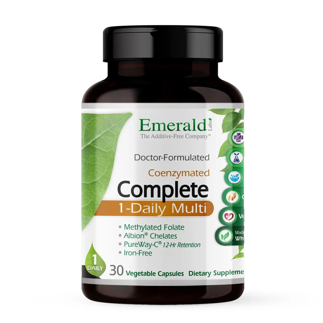 EMERALD LABS Complete 1-Daily Multi - Complete Multivitamin for Men & Women with Vitamin C, Methylated Folate, Whole-Food Blend EMERALD LABSAu supplements