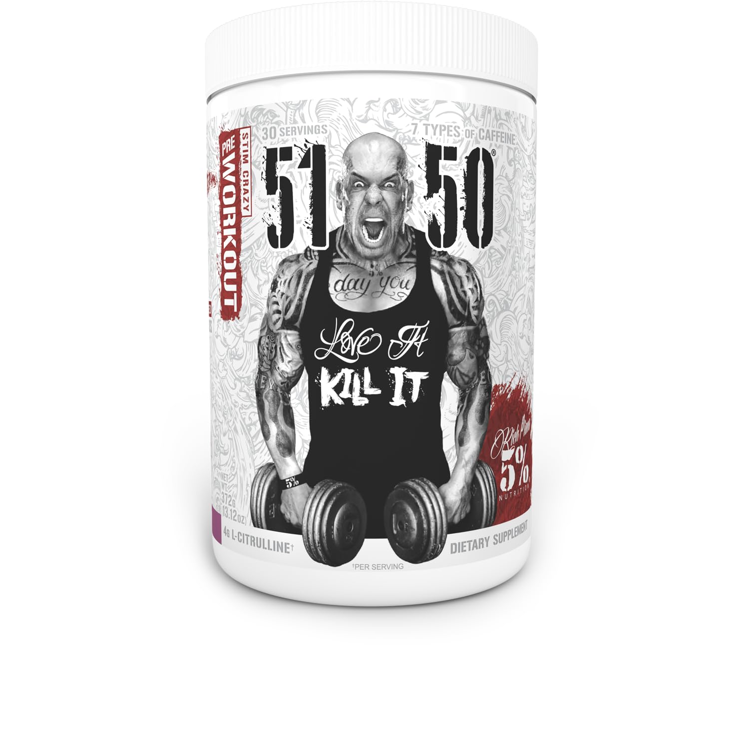 5% Nutrition Rich Piana 5150 High Stim Pre-Workout Powder | Extreme Energy, Focus 5% NutritionAu supplements