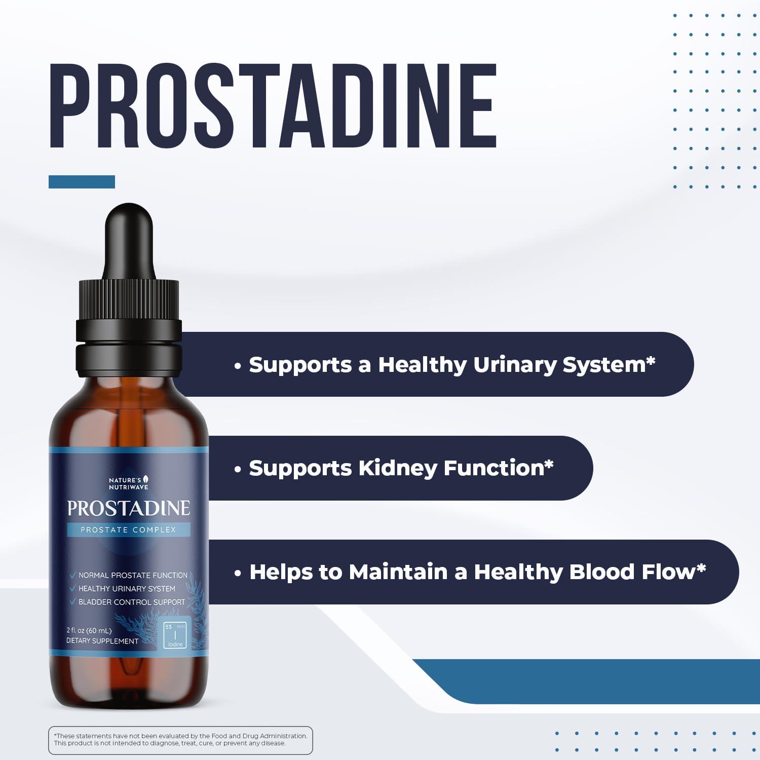 Prostadine – Daily Liquid Men’s Wellness Supplement with Iodine, Neem Oil, Saw Palmetto, Sea Botanicals & Pomegranate – Non-GMO, Stimulant-Free Formula – 2 fl oz (60 mL), 30 Servings, 1 Month Supply Nature’s NutriWaveAu supplements