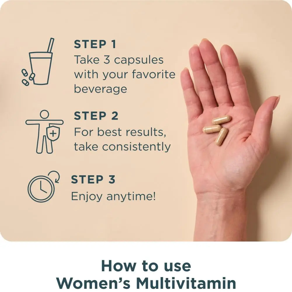 Ancient Nutrition Multivitamin for Women, Multi Women's, Methylated Vitamin D, C, B12, Zinc, Magnesium Ancient NutritionAu supplements