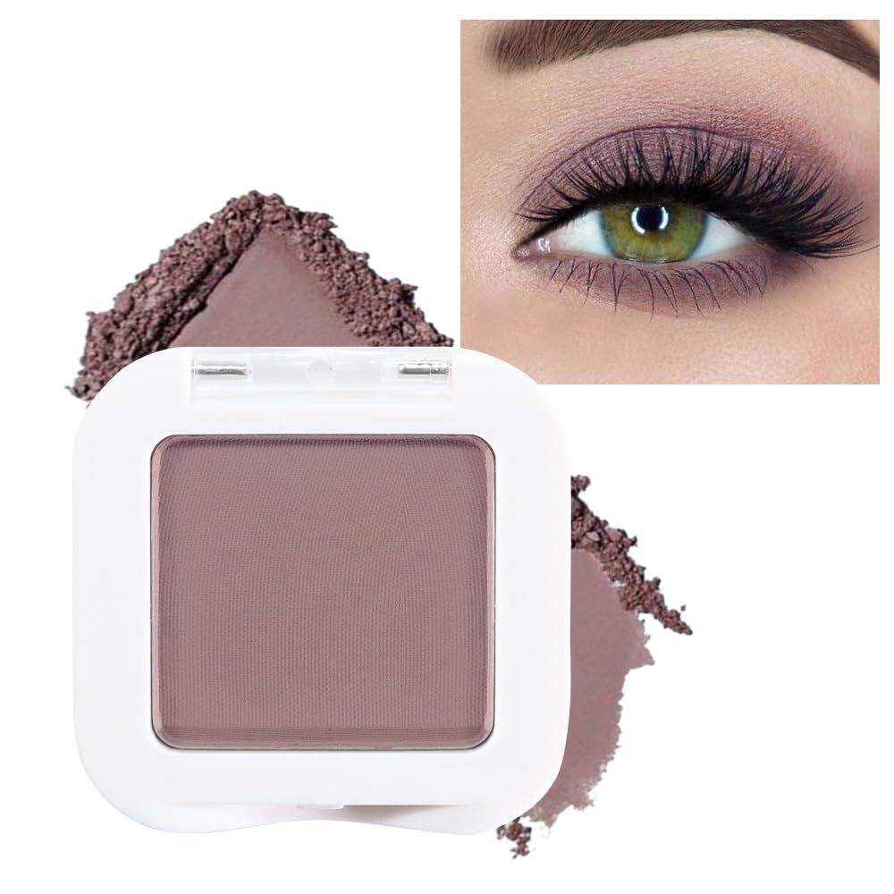 evpct Mauve Taupe Plum Matte Single Eye Shadow Palette Makeup for Older Women, Plum Lavender Purple Natural Cream Eyeshadow Palette for Green Eyes, High Pigment Mini Monochrome Eyeshadow evpctAu supplements