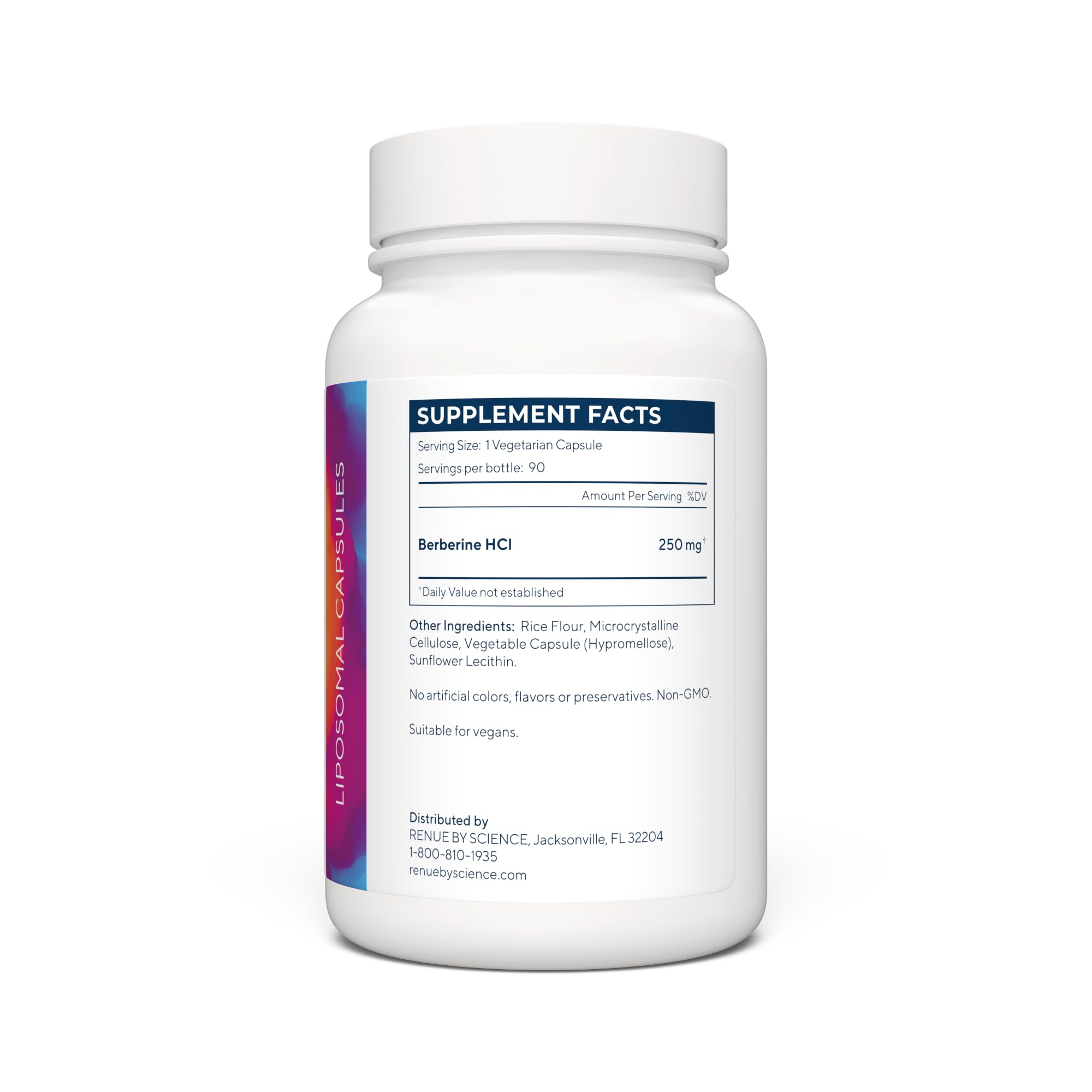 Renue By Science Berberine | 90 Berberine Supplement Capsules - 250mg Berberine per Serving | Bioavailable Formula for Increased Absorption | Non-GMO & Allergen Free | Manufactured in The USA Renue By ScienceUS supplements