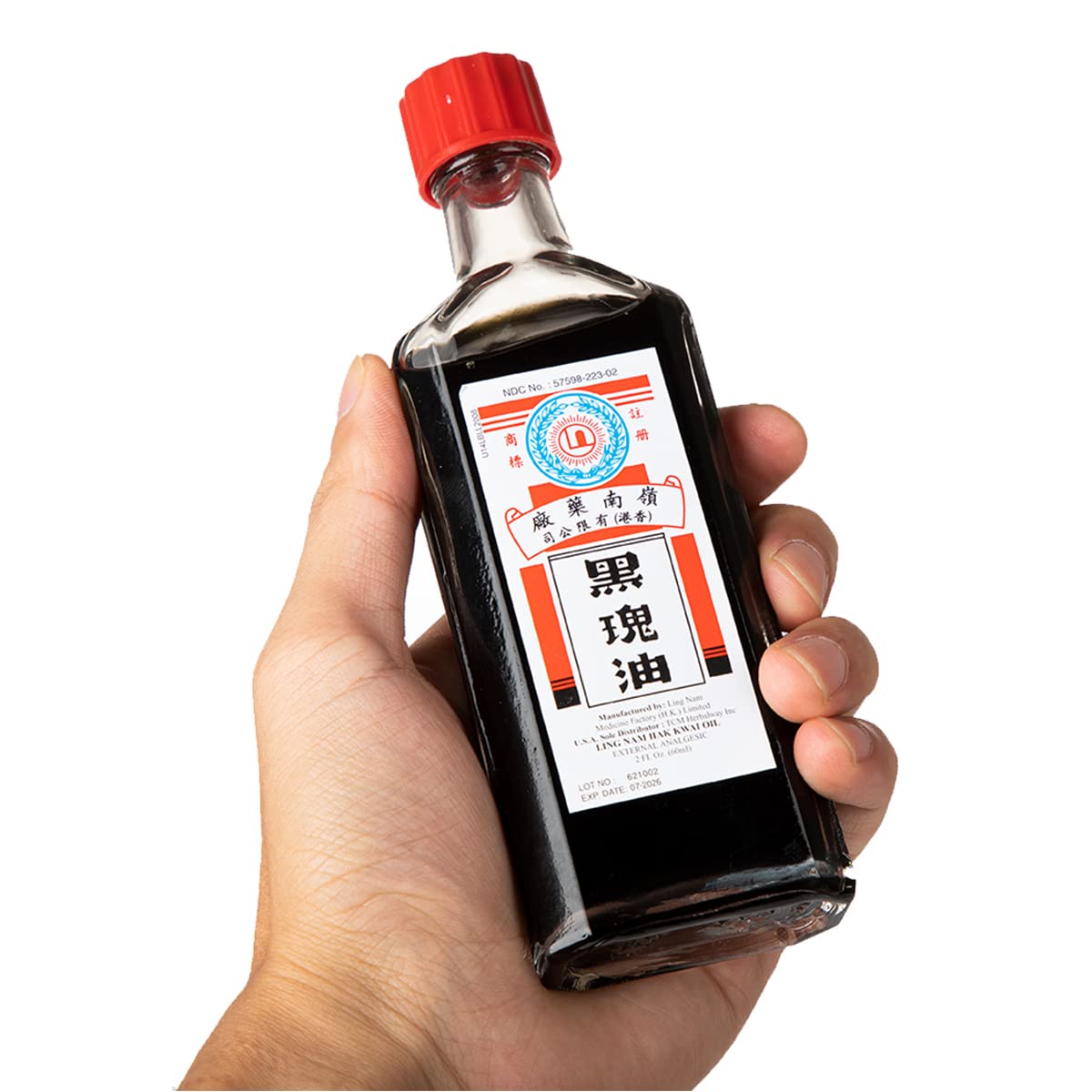 Ling Nam HAK Kwai Oil, Simple Backache Strains Bruises Sprain External analgesic, Relief Pains of Muscles and Joint, Authentic US Import 60ML (1) Ling NamAu supplements