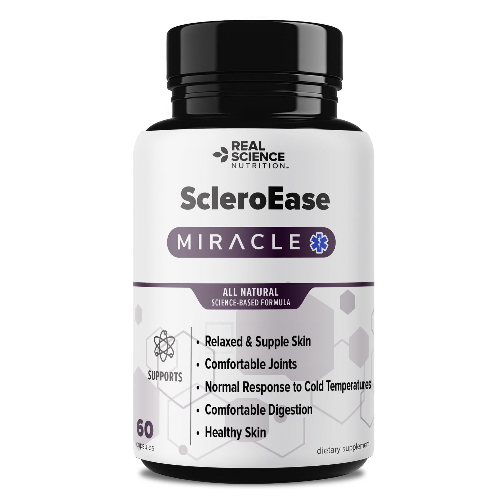 Real Science Nutrition ScleroEase Miracle Offers Relief to sufferers of Scleroderma, Supporting Flexible & Supple Skin, Comfortable Joint Movement, Comfortable Digestion, and Healthy Skin Real Science NutritionAu supplements