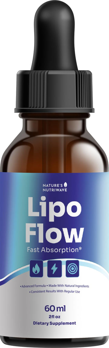Lipo Flow – Daily Botanical Supplement with Pineapple, Beet Root & Hibiscus – Clean, Stimulant-Free Formula – GMP-Certified, Non-GMO, Made in USA - 60ml, 60 Servings, 1 Month Supply Nature’s NutriWaveAu supplements