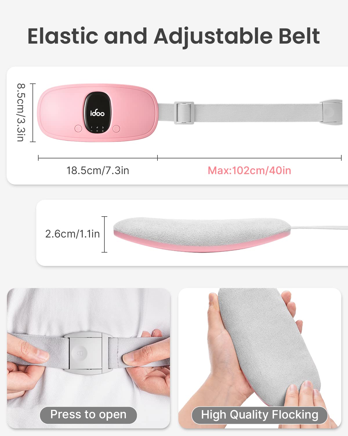 FSA HSA Eligible Portable Cordless Menstrual Heating Pad, iDOO Period Heating Pads iDOOAu supplements