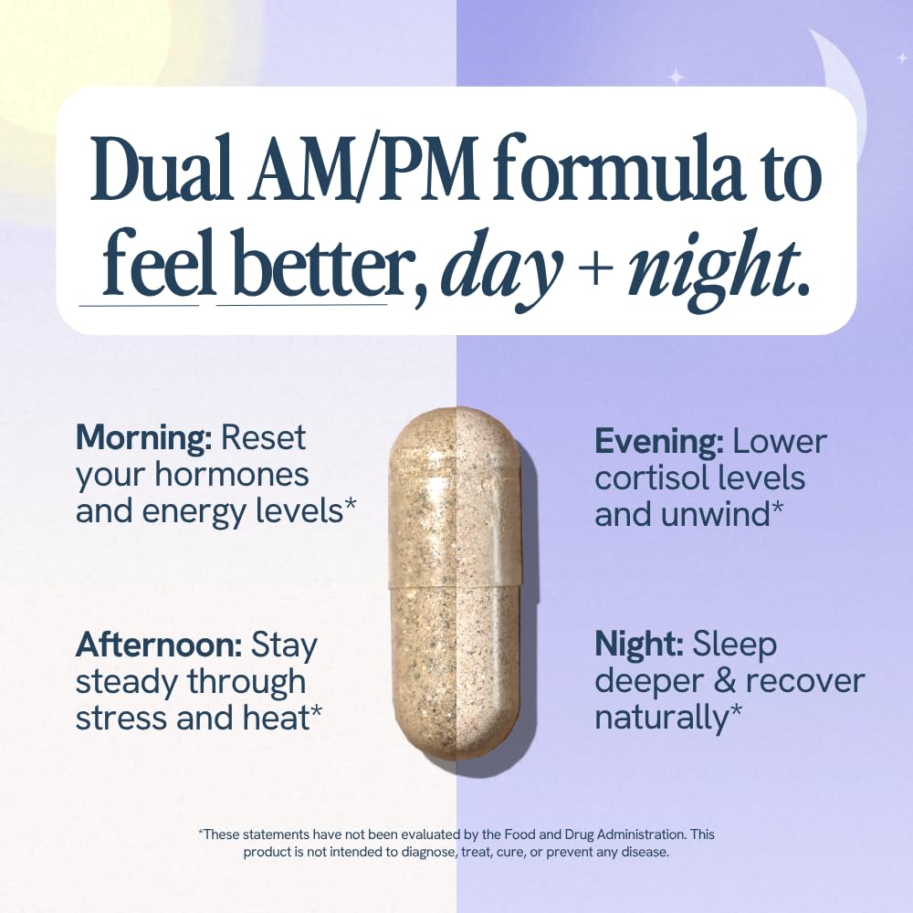 Happy V Menopause Relief Supplement for Women – Hormone Balance, Hot Flash & Night Sweat Support, Mood & Energy Booster, Vaginal Wellness, Perimenopause & Postmenopause Support – 60 Vegan Capsules Happy VAu supplements