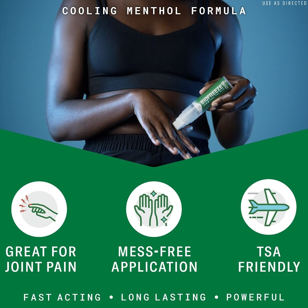 Biofreeze Precision Pain Relief Pen, Arthritis Pain Reliever, Mess-Free Cooling Joint Pain Relief, Menthol Pain Relief Liquid 1.15 Fl Oz BiofreezeAu supplements
