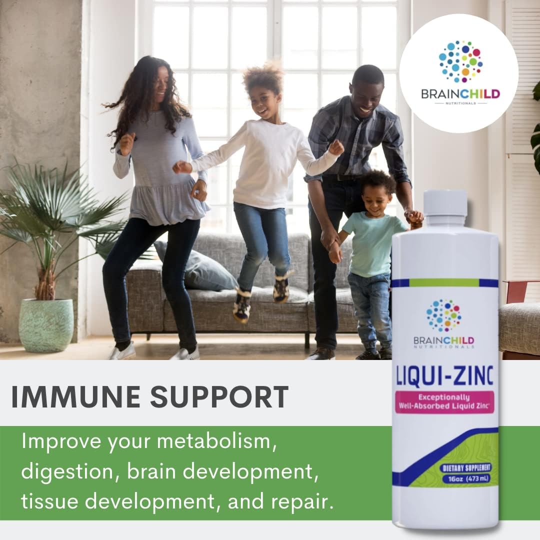 BrainChild Nutritionals LiquiZinc Liquid Formula (Unflavored 16oz) BrainChild NutritionalsAu supplements