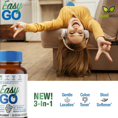 Dr. Schulze's Easy GO Bowel Mover - Formulated Gentle Laxative, Colon Toner & Stool Dr. Schulze'sUS supplements