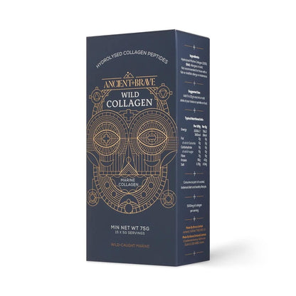 Ancient + Brave Wild Collagen Sachets 15 x 5g - Wild Caught Marine Collagen Powder Ancient + BraveUS supplements
