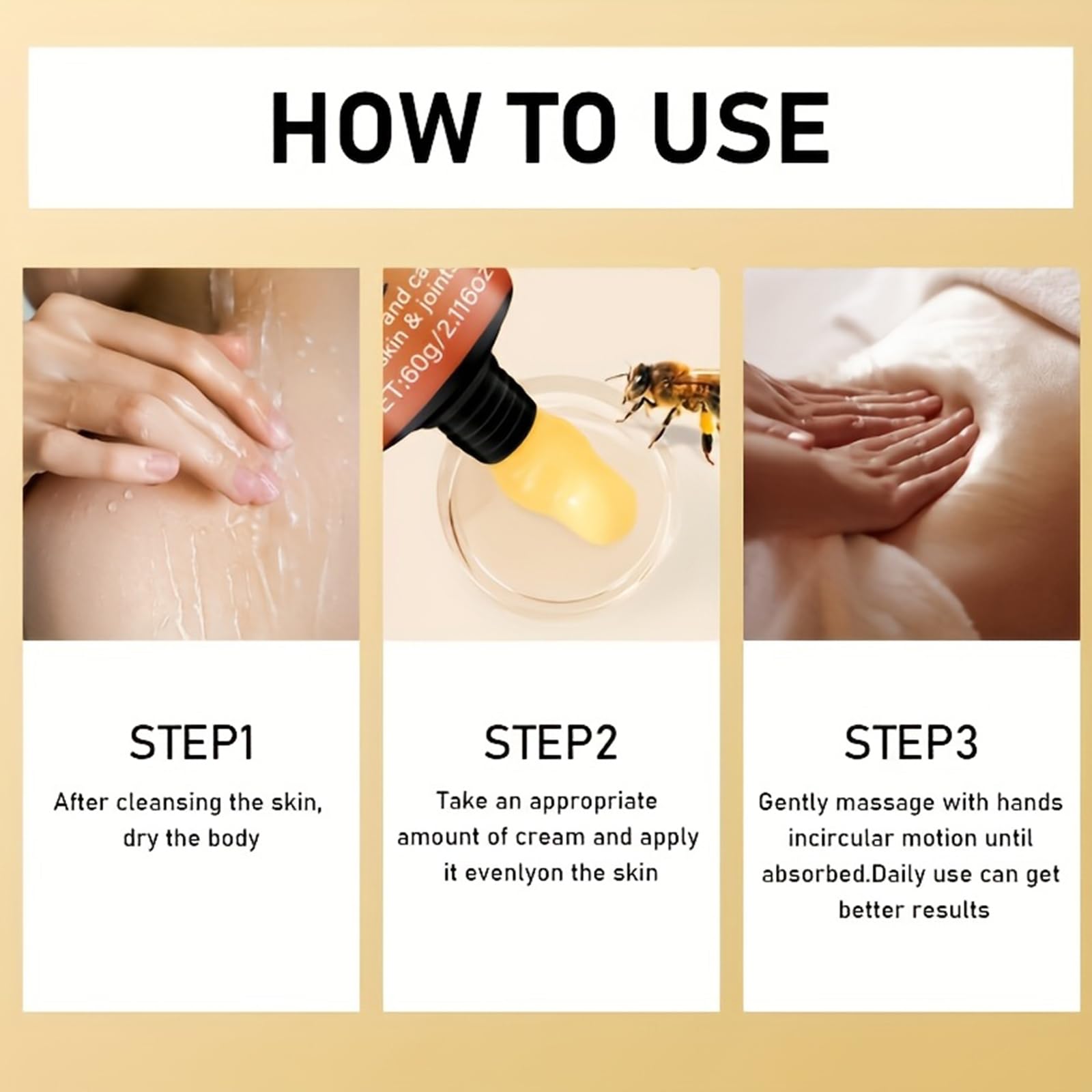 xiaoks 2PACK Bee Venom Joint Cream, 60g - Natural Bee Venom Infused Formula for Intensive Joint Support, Deep Skin Moisturization, Daily Care to Nourish Skin and Promote Joint Comfort (2) xiaoksAu supplements