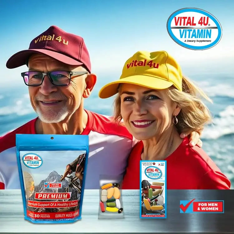 VITAL 4U® Vitamin - Premium Multivitamin for Men and Women | Supports Immune System, Energy, Heart Health VITAL 4UAu supplements
