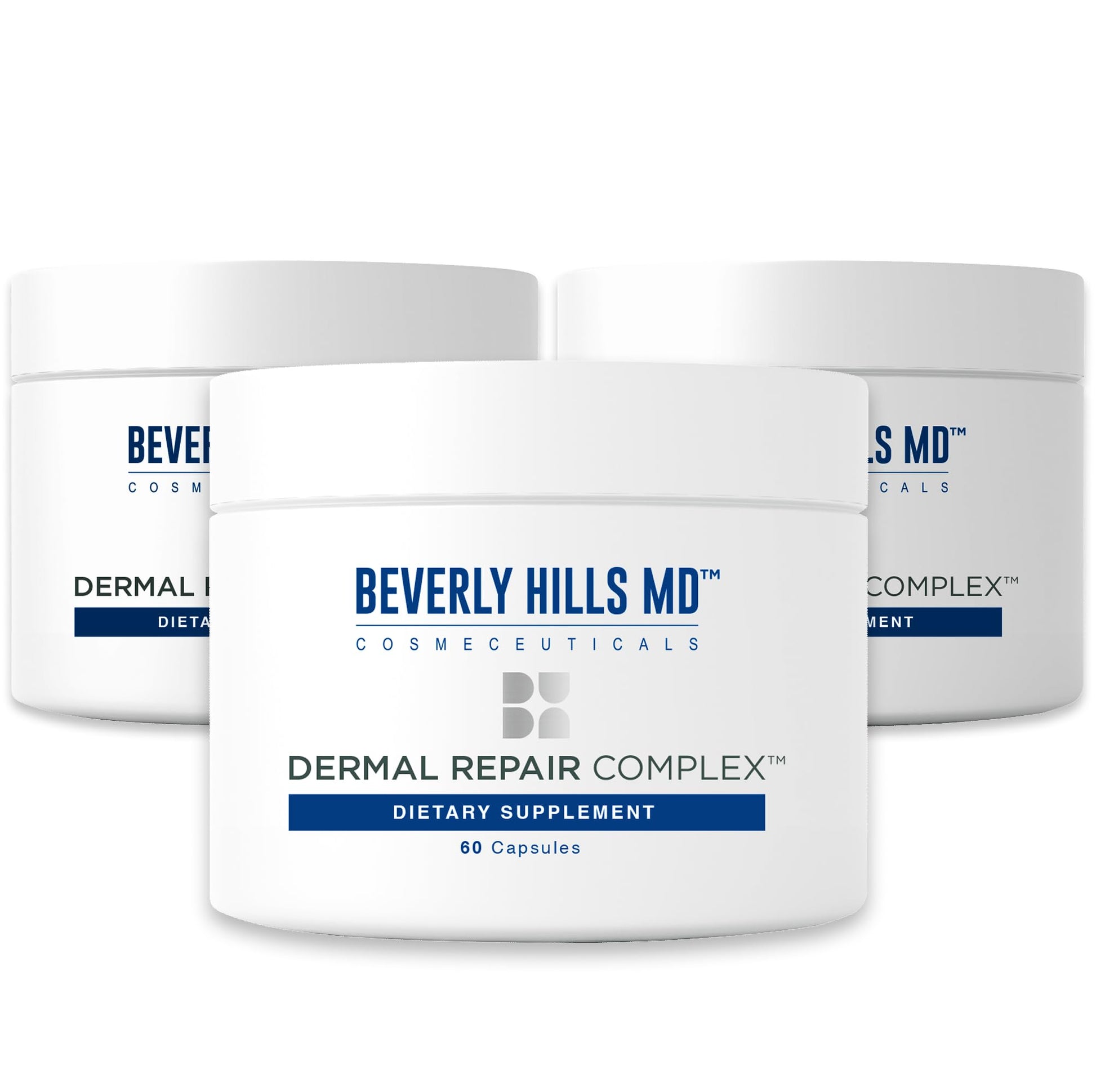 Beverly Hills MD Dermal Repair Anti-Aging Supplement - Hyaluronic Acid, Collagen, Vitamins for Smooth, Plump Skin (3) Beverly Hills MDAu supplements