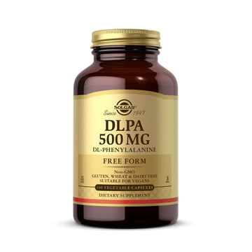 Solgar DLPA 500 mg - 100 Vegetable Capsules - Free Form DL-Phenylalanine - Non-GMO, Vegan, Gluten Free, Dairy Free, Kosher - 100 Servings SolgarAu supplements