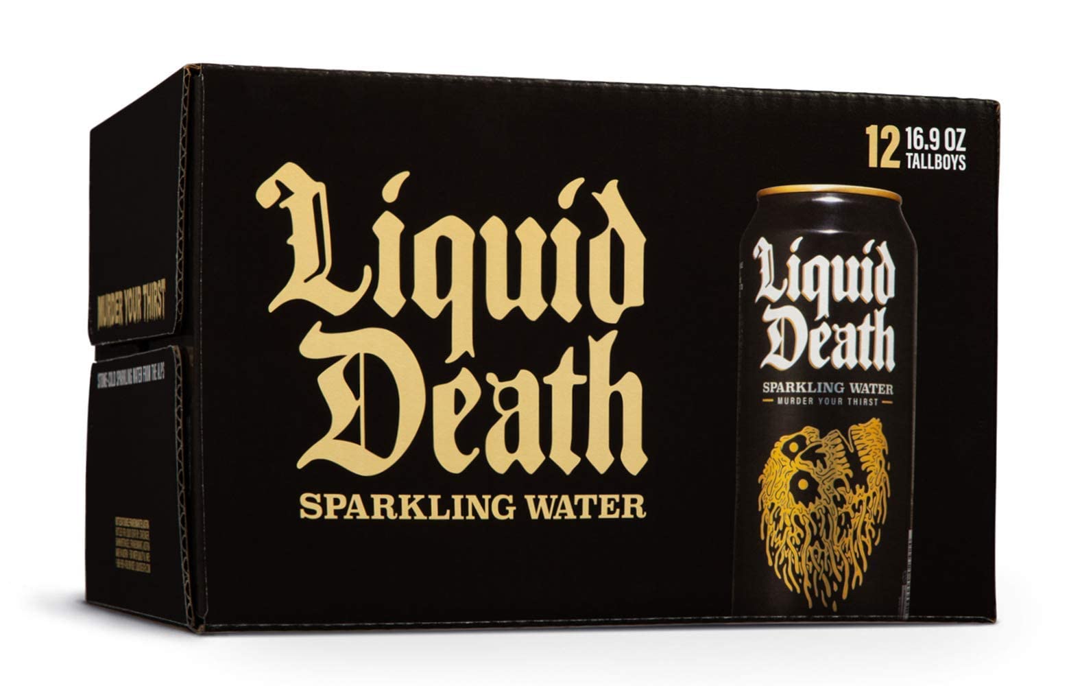 Liquid Death Sparkling Mountain Water, 16.9 oz Tallboys (12-Pack) Liquid DeathUS supplements