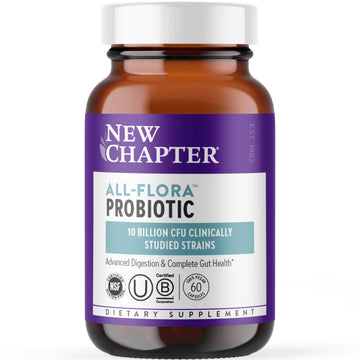 New Chapter Probiotic All-Flora - 60 ct (2 Month Supply) for Advanced Digestion New ChapterAu supplements