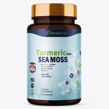 Natural Heals Sea Moss 3000mg: Black Seed Oil 2000mg Ashwagandha 1000mg Turmeric Natural HealsAu supplements