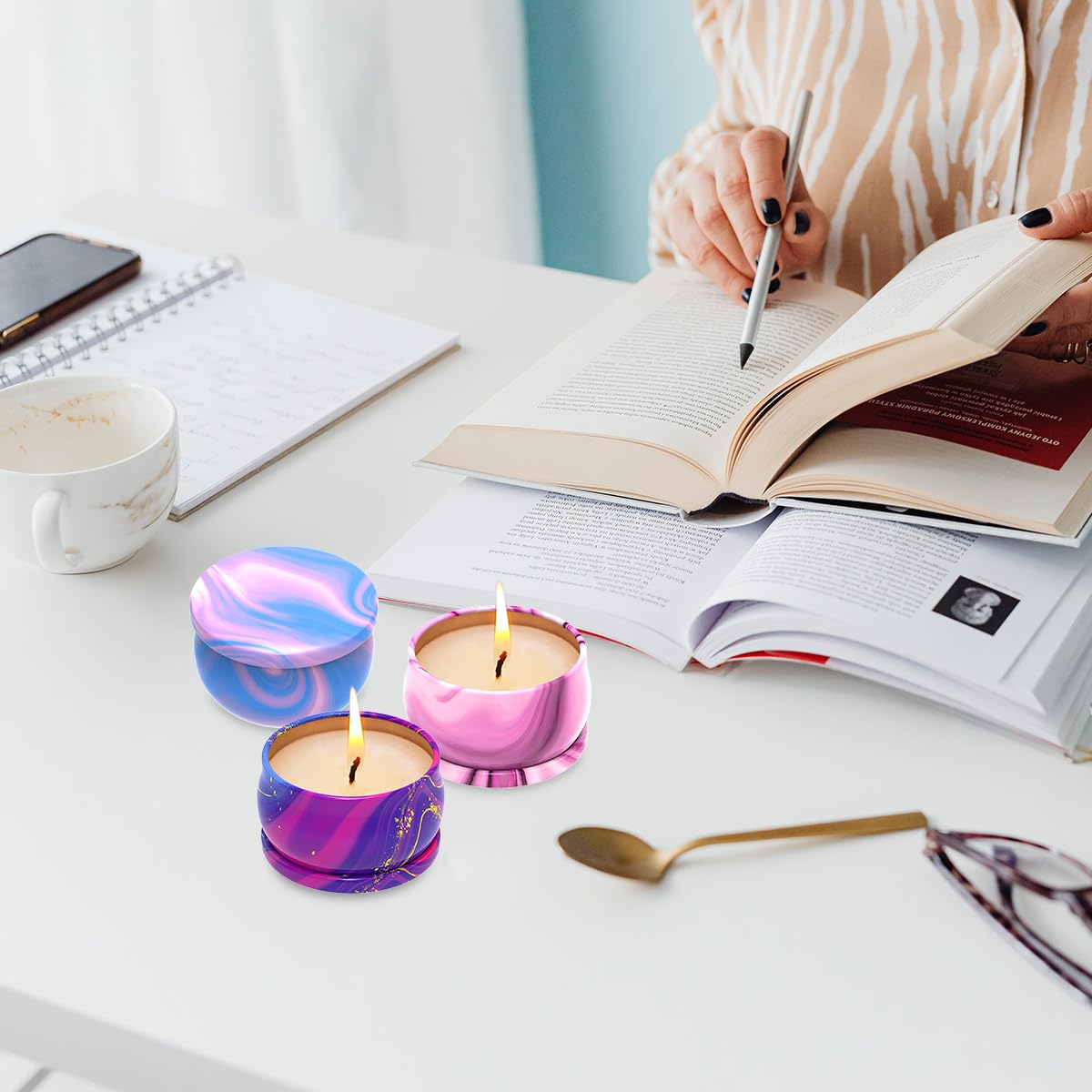 Scented Candles Set of 3, Aromatherapy Candle Set, Home Scented Candles for Winter, Holiday WeimingteAu supplements