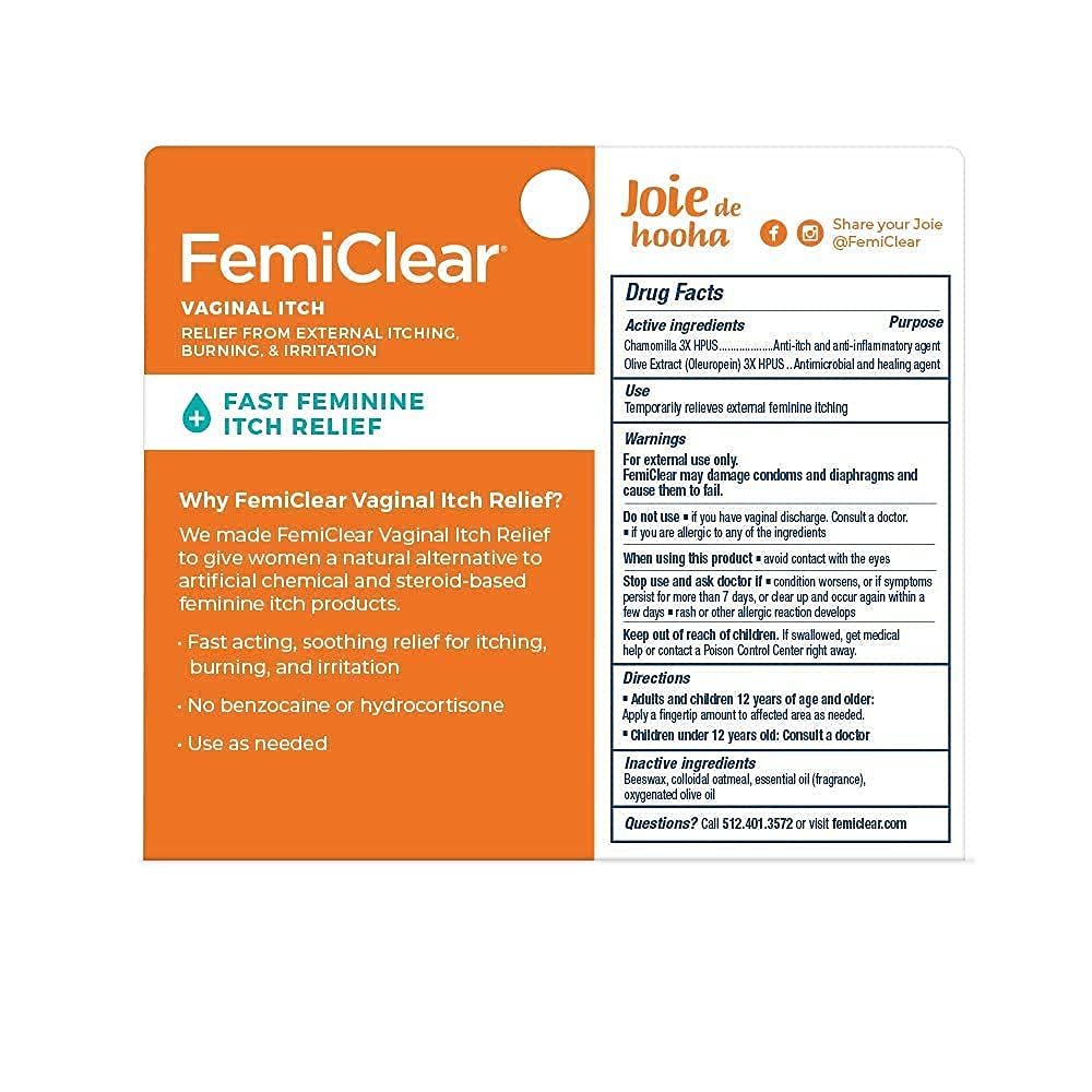 FemiClear 1-Day Yeast Infection Treatment & Vaginal Itch Relief Ointment - Fast Relief Bundle (Pack of 2) FemiClearAu supplements