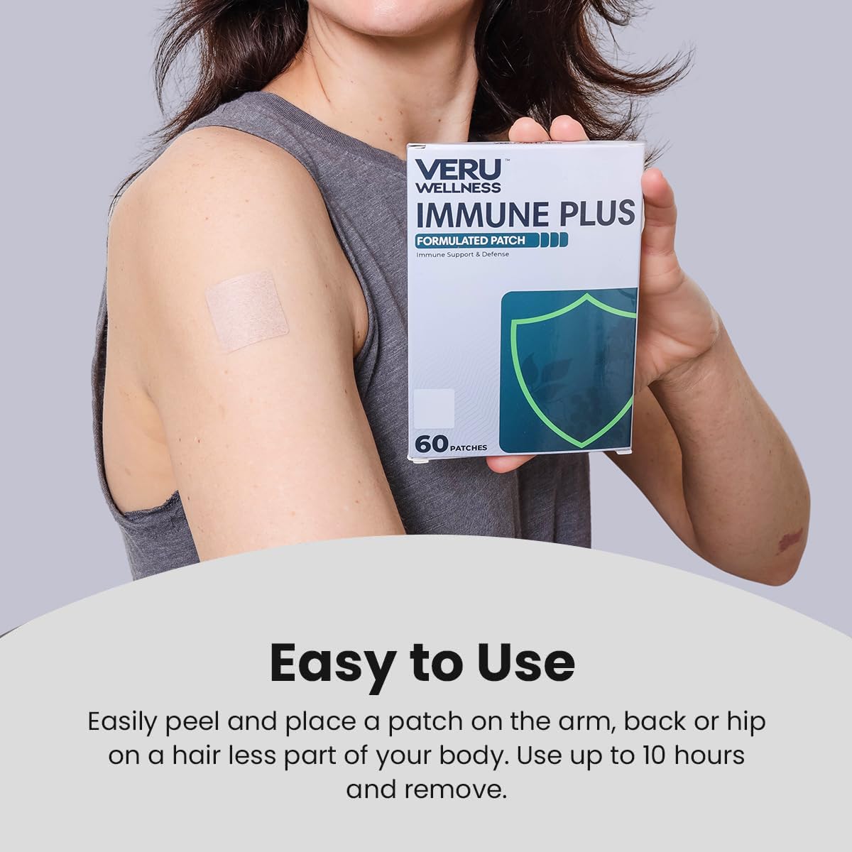 Veru Wellness Bariatric Immune, D3/K2 - Post Bariatric Gastric Bypass and Sleeve Gastrectomy - Non Ingest Patch (60 Days) Veru WellnessAu supplements